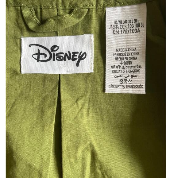 NWT Disney 100% Cotton Bambi Thumper Green Quilted Bomber Cottage Jacket (L) - Picture 5 of 6